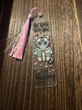 Handmade Acrylic Bookmark with Tassel | Book Lover Gift