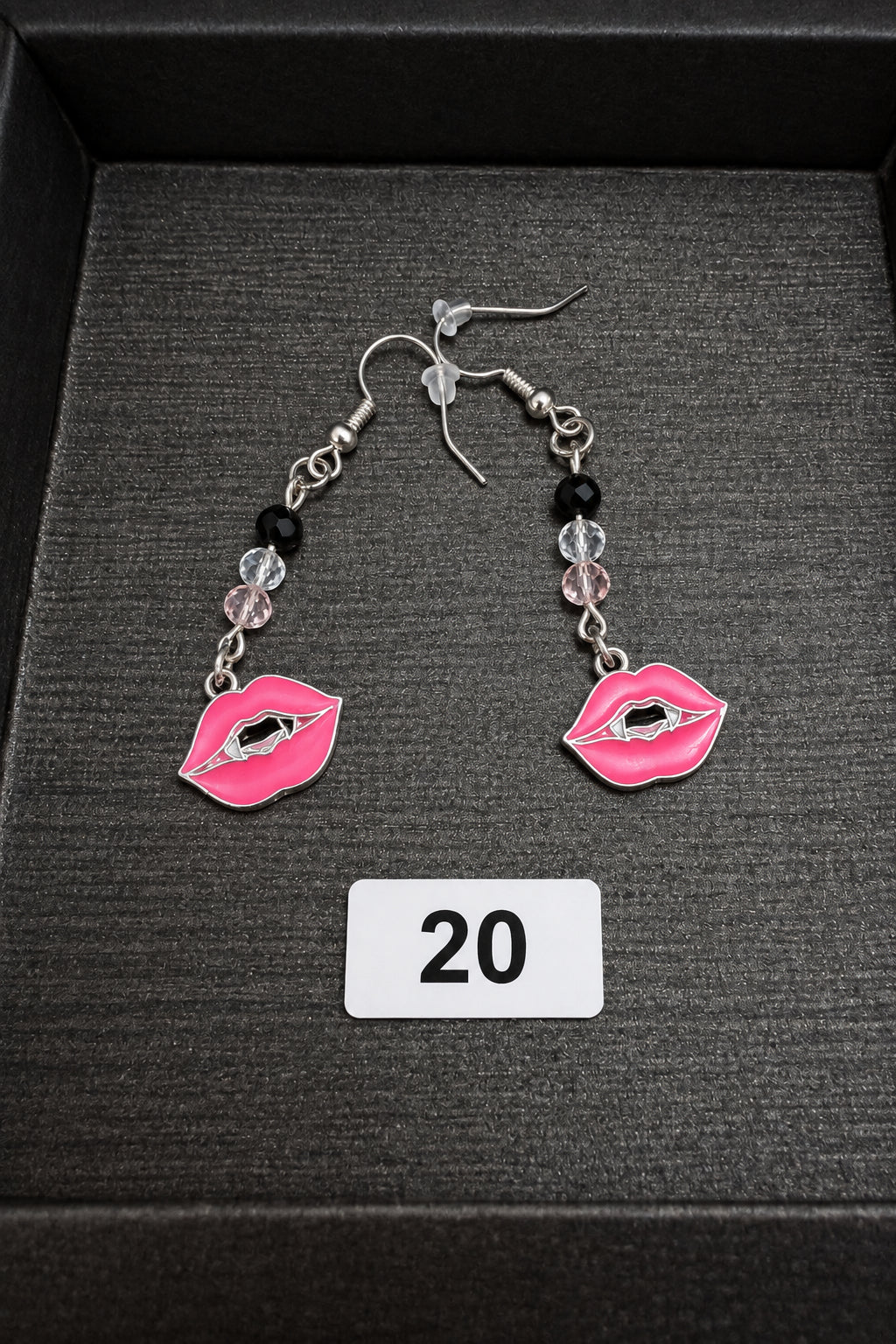 Handmade Dangle Bead and Charm Earrings | Halloween