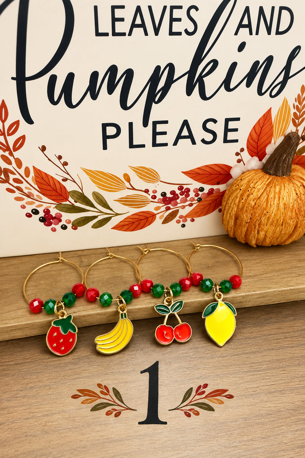 Handmade Fruit Drink Charms