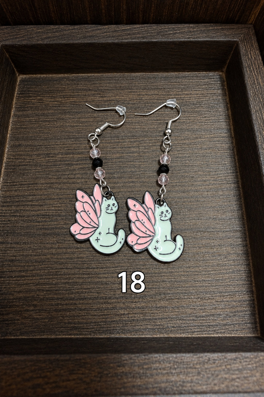 Handmade Dangle Bead and Charm Earrings | Halloween