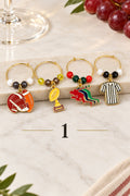 Handmade Football Drink Charms