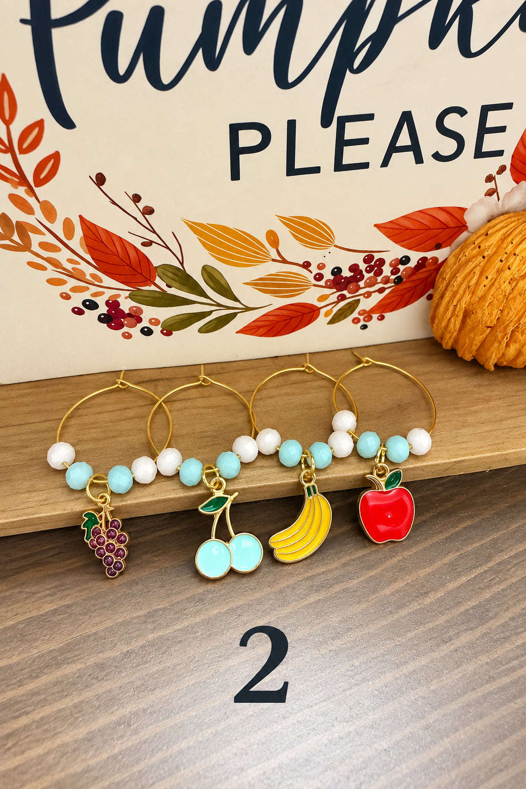 Handmade Fruit Drink Charms