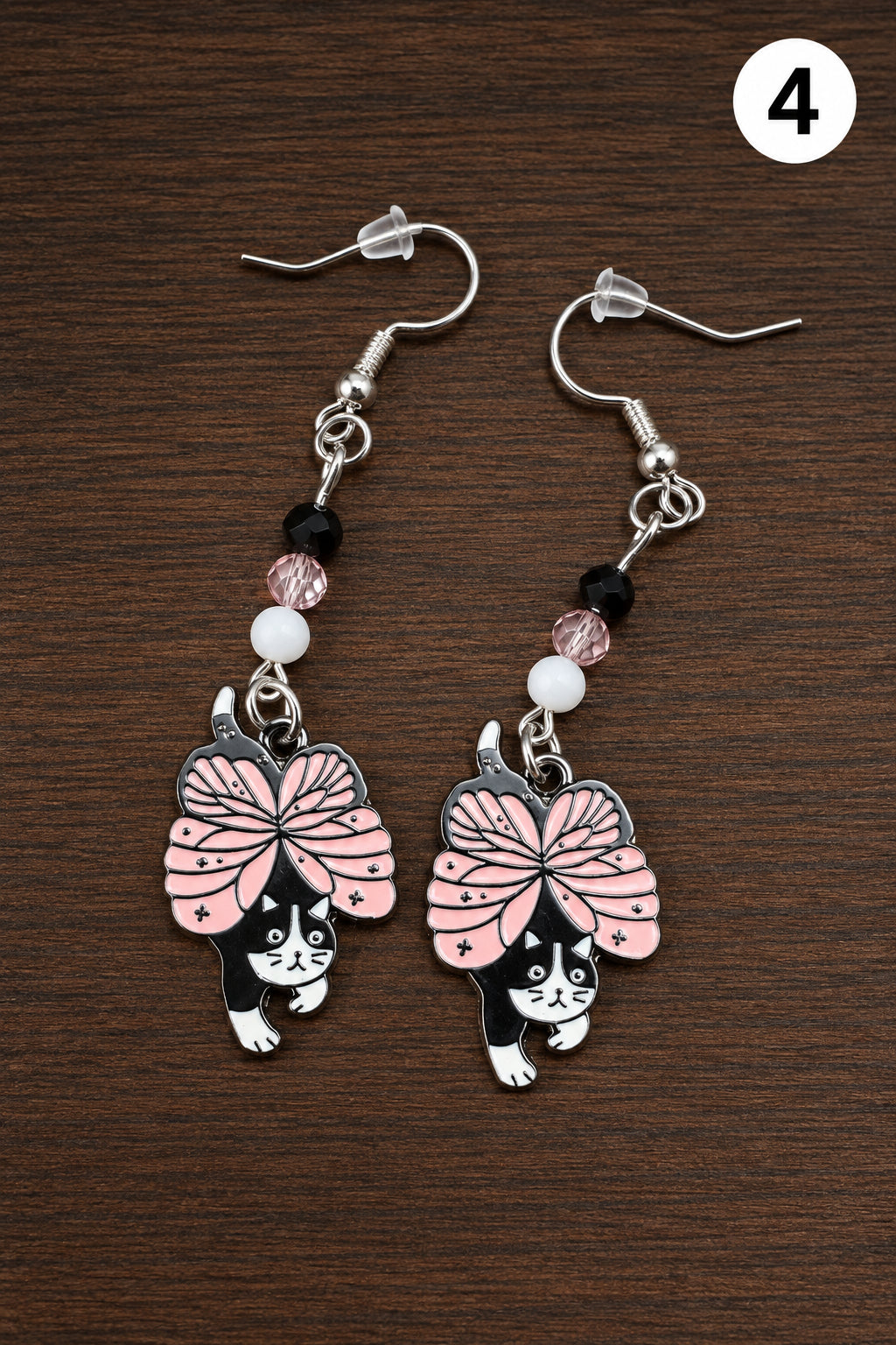 Handmade Dangle Bead and Charm Earrings | Halloween