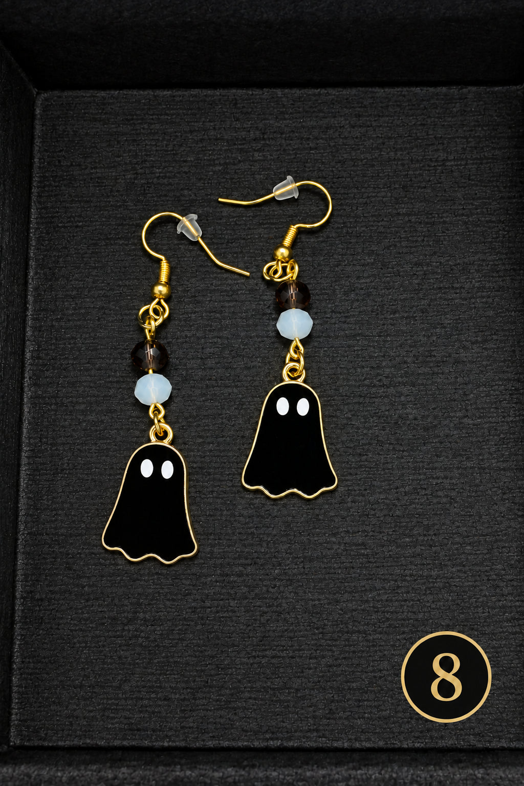 Handmade Dangle Bead and Charm Earrings | Halloween