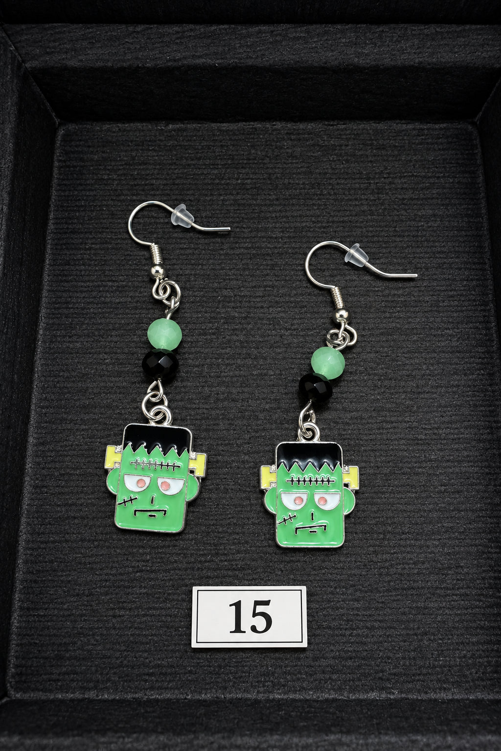 Handmade Dangle Bead and Charm Earrings | Halloween