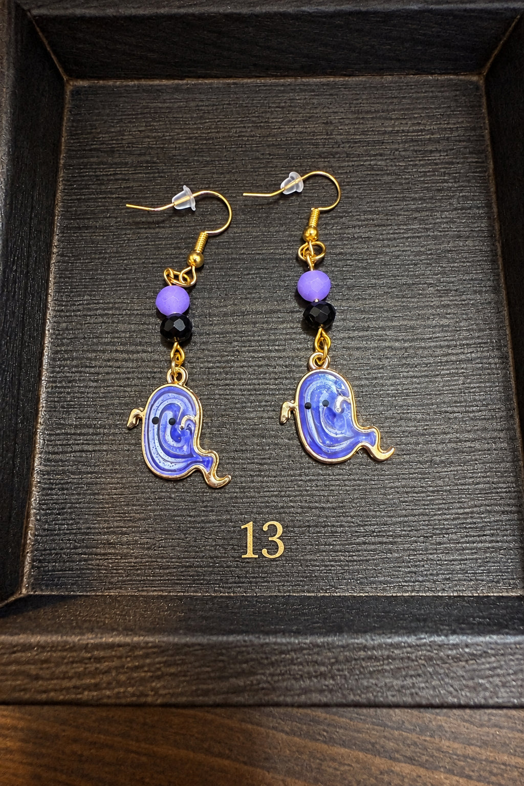 Handmade Dangle Bead and Charm Earrings | Halloween