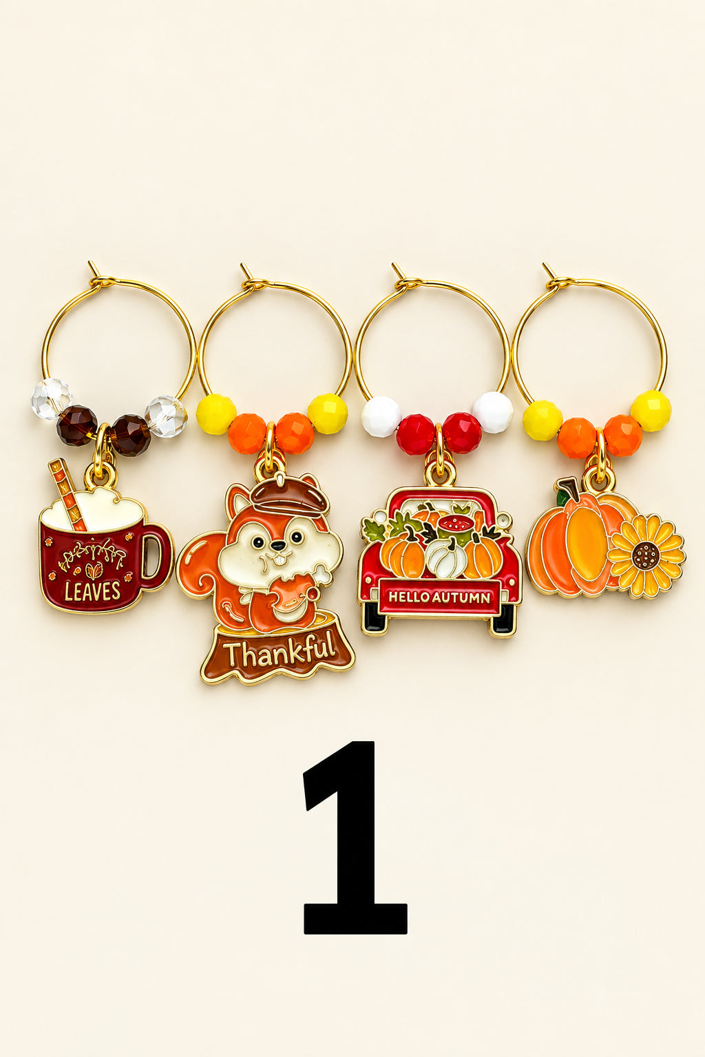 Handmade Fall Drink Charms
