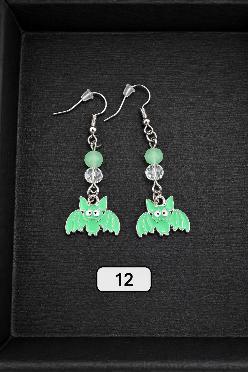 Handmade Dangle Bead and Charm Earrings | Halloween
