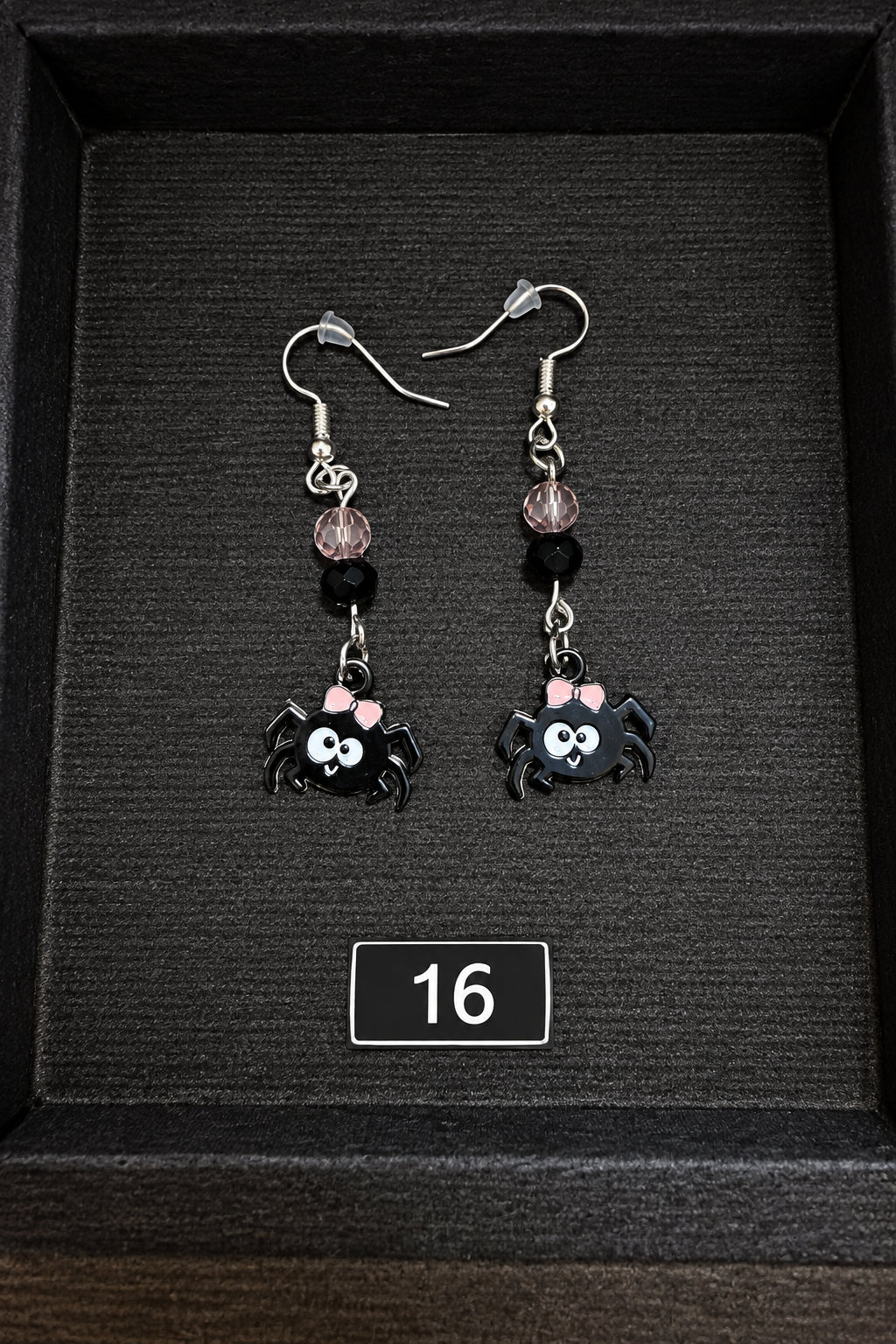 Handmade Dangle Bead and Charm Earrings | Halloween