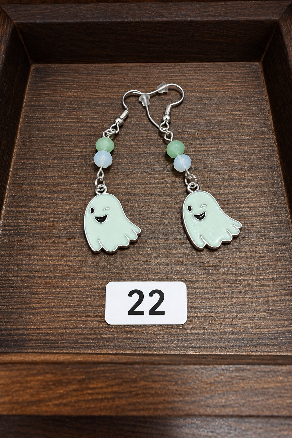 Handmade Dangle Bead and Charm Earrings | Halloween