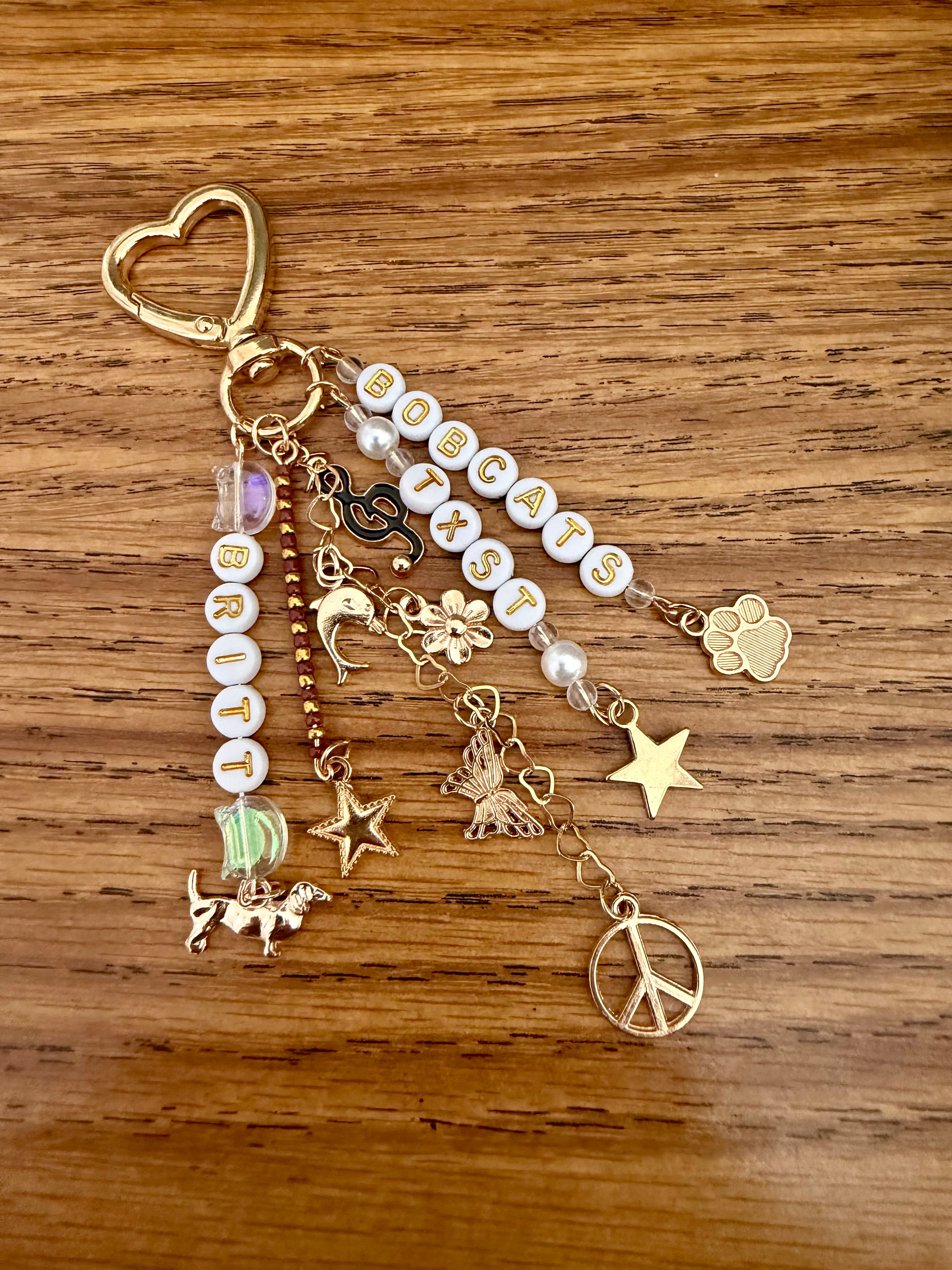 School Spirit Bag Charm