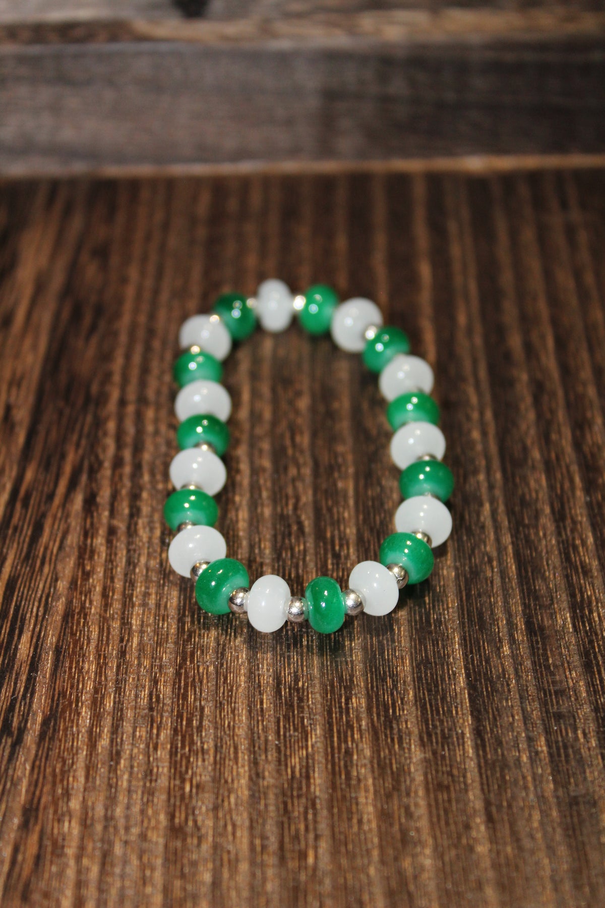 Handmade School Spirit Beaded Stretch Bracelet – Team Colors