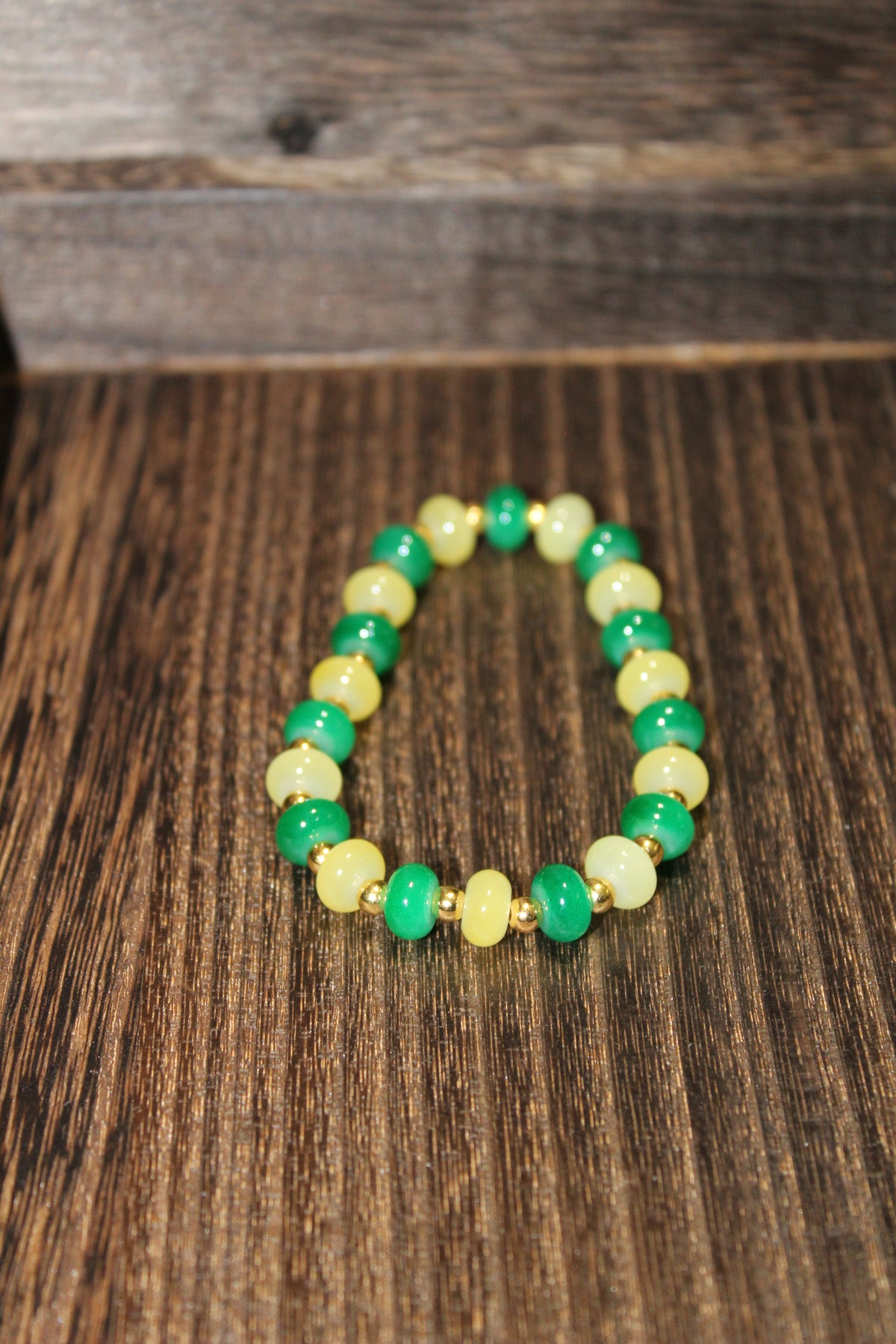 Handmade School Spirit Beaded Stretch Bracelet – Team Colors