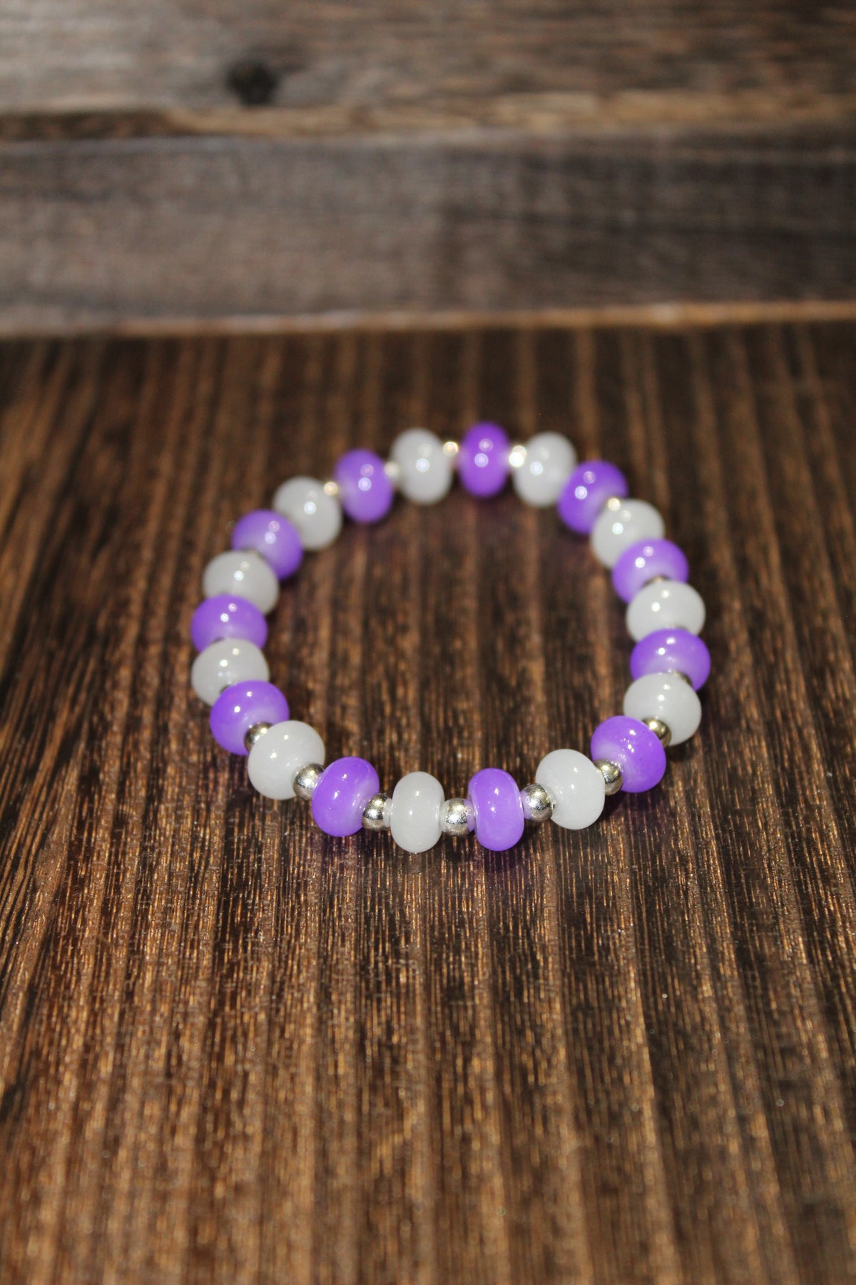 Handmade School Spirit Beaded Stretch Bracelet – Team Colors